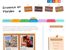 Tablet Screenshot of erasmusenflandes.com